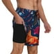 thumbnail image 2 of Balery Tropical Flower Bañador para hombre, shorts de playa de secado rápido con entrepierna y forro de compresión-X-Large, 2 of 6