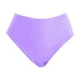 thumbnail image 4 of MNCEKFOD Women's Tummy Control Swim Bottoms Summer Midi Waisted Retro Basic Bikini Swim Shorts Athletic For Beach Vacation Bathing Suit Bottom Purple XXL, 4 of 4