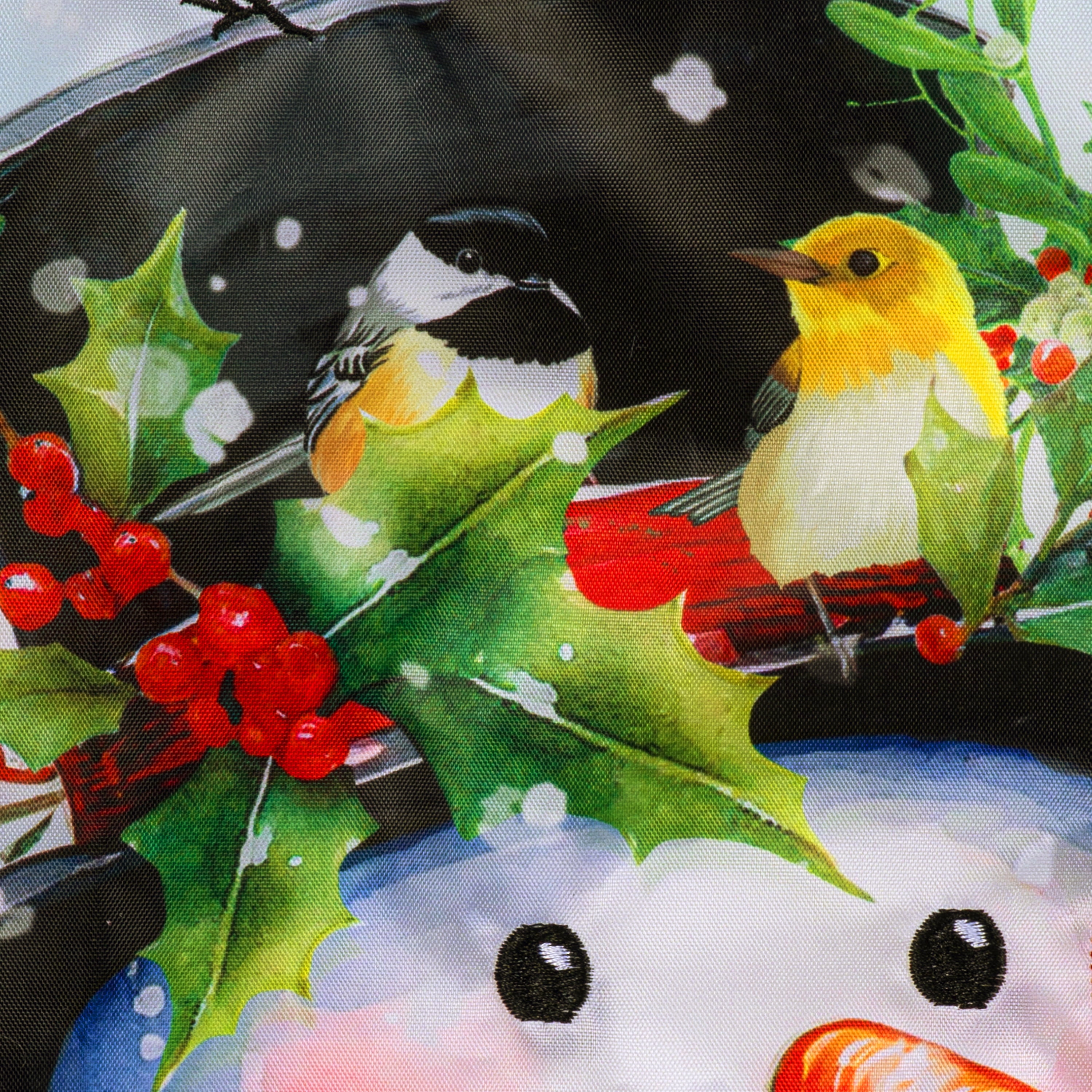 Meadow Creek Holiday Outdoor Yard Flag Snowman, Assembled 18 in. H x 14.5 in. W
