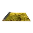 thumbnail image 2 of Ahgly Company Indoor Square Abstract Yellow Modern Area Rugs, 7' Square, 2 of 4