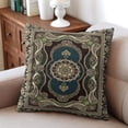 thumbnail image 4 of Decorative Throw Pillow Covers 18x18 Inch - Modern Paisley Floral and Boho Flower, Vintage Bohemian Decor Set of 2, 4 of 7