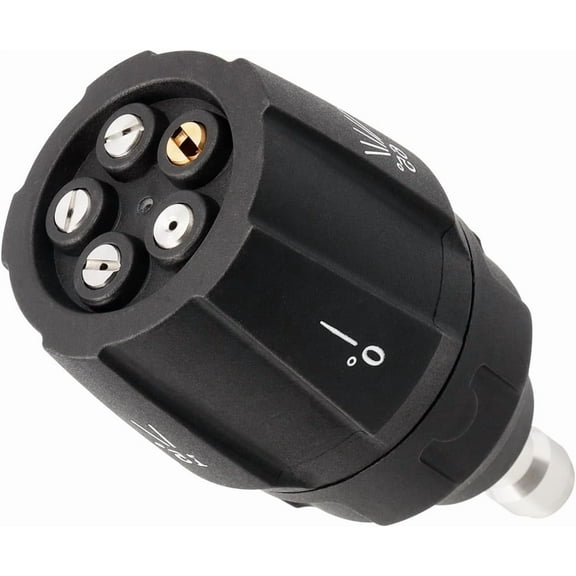 5 in 1 Pressure Washer Spray Nozzle, Adjustable Quick Changeover Power Washer Nozzle Tips with 1/4 inch Quick Connector for Garden, Car Washing, and Cleaning