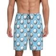 thumbnail image 1 of Bingfone Golf Balls 1 for Men's Short Pajama Pants, Elastic Waist Drawstring Summer Shorts-X-Large, 1 of 6
