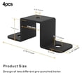 thumbnail image 2 of Mosiee Square Pipe Clamp Bracket Set 2Pcs Or 4Pcs Resistant For Sturdy Railings And Pipe Connections In Various Projects, 2 of 5