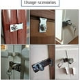 thumbnail image 6 of 2 Packs Keyed Hasp Locks Twist Knob Keyed Locking Hasp for Small Doors, Cabinets and More,Stainless Steel Steel, Chrome Plated Hasp Lock Catch Latch Safety Lock (3Inch with Lock), 6 of 6