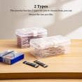 thumbnail image 3 of Xingzhi Transparent Organizer Mask Container Clear Jewelry Portable Storage Storing Package Accessories Present Rectangle Large, 3 of 6