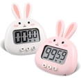 thumbnail image 1 of 2 Pcs Horloges de Cuisson Lapin avec Minuterie Rappel de Cuisson Mignon Abs, 1 of 9