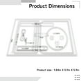 thumbnail image 4 of Acrylic Leather Templates for Leatherwork, Transparent Laser-Cut Patterns, Includes Magnetic Zipper, Ideal for Handbag and Small Purse Crafting, Size 9.84 x 5.90 x 5.90 (25 x 15 x 15 cm), AAB-799, 4 of 5