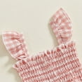 thumbnail image 5 of Zanarzt Toddler Girls Sleeveless Jumpsuits Toddler Baby Girl Summer Clothes Ruffle Sleeveless Smocked Romper Jumpsuit Suspender Pants Cute Outfit Pink,2-3 Years, 5 of 7