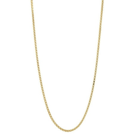 Pori Jewelers 18kt Gold-Plated Sterling Silver 2mm Box Chain Men's Necklace, 24
