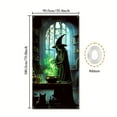 thumbnail image 2 of Honmine Halloween Witch Door Cover Banner Decorative, Spooky Magic Scene Front Door Decor, Indoor Outdoor Festival Supplies 36x72 Inch, 2 of 2