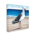 thumbnail image 3 of Stupell Industries Ocean Vibes Coastal Seagull Beach Graphic Art Gallery Wrapped Canvas Print Wall Art, Design by Elizabeth Tyndall, 3 of 7