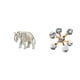 thumbnail image 1 of Figura de elefante,Escultura rústica de elefante tallada a mano en madera,Figura de escritorio,Figura esférica para escritorio,oficina o decoración del hogar,Estante decorativo de escritorio, 1 of 8