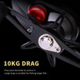 thumbnail image 1 of Baitcasting Moulinet de Pêche Portable Pièces Métal Filature Extérieur Roue de Lac d'Eau Douce Tackle Lac Mer Moulinets Accessoire pour Apprenant Professionnel Main Gauche, 1 of 9