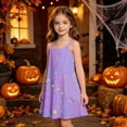 thumbnail image 2 of LIIPEE Girls Halloween Graphic Nightgown Spaghetti Strap Sleep Dress Kids Cozy Sleepwear 5-14 Years, 2 of 5
