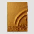 thumbnail image 6 of Solid Color Lamb Wool Scarf, Oversized Winter Wrap, 100% Wool Shawl in several Colors,32*190cm,15, 6 of 59
