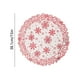thumbnail image 3 of Christmas Snowflake PVC Table Mat Round Waterproof Heat Resistant Holiday Dining Placemat for Western Style Decor Party Table Setting Festive Dinnerware Cover, 3 of 6