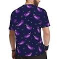 thumbnail image 2 of Wukai Eggplant Print Men's Short-Sleeved Mesh T-Shirt,Quick-Dry Short Sleeve Workout T-Shirt-6X-Large, 2 of 8