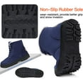 thumbnail image 6 of Winter Snow Boots for Women Warm Fur Lined Ankle Boots Comfortable Suede Lace Up Booties Cute Flat Shoes, 6 of 10