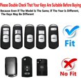 thumbnail image 2 of Key Fob Cover Compatible with Mazda 3 6 8 Miata MX-5 CX-5 CX-9 CX-3 CX-7 RX-8 Atenza Keychain Case Holder Protector,Black, 2 of 5