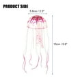 thumbnail image 4 of Decoración de medusas para pecera, adornos fluorescentes de silicona para medusas, decoración de acuario con ventosa, rosa, 2,3 "x 5,9", 4 of 7