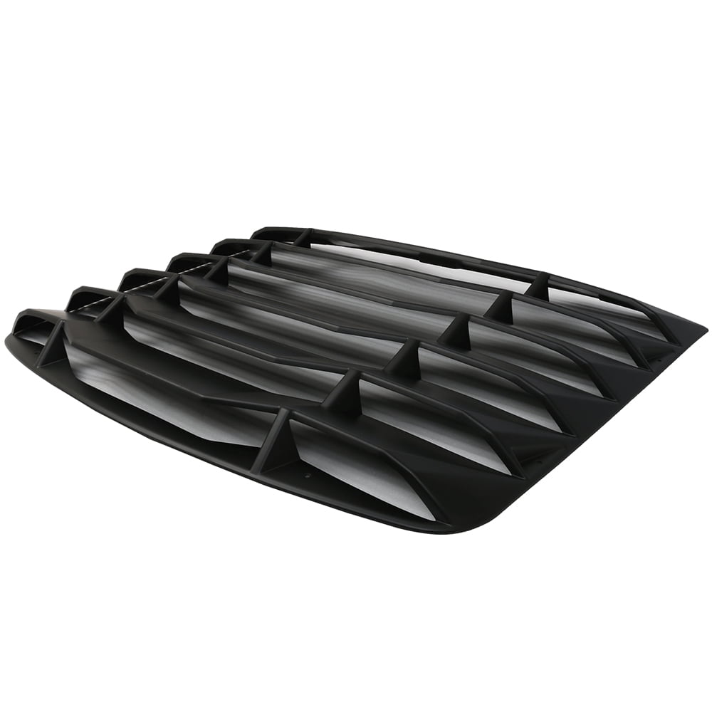 2004 2005 2006 2007 IKON Style Matte Black ABS Plastic Rear Window Slotted Louver Sun Shade Cover by IKON MOTORSPORTS Windshiled Louver Fits 2003-2008 Nissan 350Z 