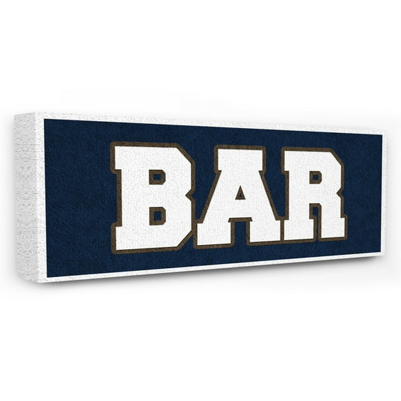 The Stupell Home Decor Collection Bar Sports Jersey Look Wall Art