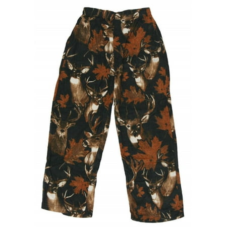 Large Pajama Lounge Pants - Fun Boxers Men's Lounge Pajama Bottoms Polar Fleece Pants (Large, Camo)
