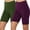 Purple Workout Running Yoga Biker Shorts, variant on Women's 2 Pack Bike Shorts High Waist Tummy Control Workout Running Yoga Biker Shorts Seamless Stretch Short Pants Plus Size Tights Leggings Dark Gray M