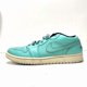 thumbnail image 1 of Ni - ke Ni - ke Men Jordan Retro Low Turquoise Solid Leather Ath Shoe AJ1 Lace US 9, 1 of 5