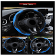 thumbnail image 3 of Funda Cubre Volante  Bloosom Deportivo Protector Antiderrapante Auto Azul y Negro, 3 of 4