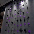 thumbnail image 3 of Black Bat Spider Dots Paper Garland Halloween Streamer Banner Backdrop Hanging Decor Halloween Party Decoration Supplies for Haunted House, 3 of 4