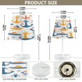 thumbnail image 2 of Ryvnso LED Bedside Table Lamp Anchors and Boats Bedroom Desk Lamps Nightstand Lampshade S, 2 of 7