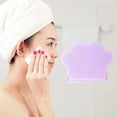 thumbnail image 2 of Unique Bargains 1 Pc Reusable Sponge Face Scrubber Cat Claws for Removing Makeup 5.31"x4.33" Purple, 2 of 5