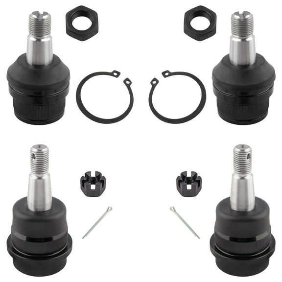 BOXI 4pcs Front Upper & Lower Ball Joints Fit for Dodge Ram 1500 1994 1995 1996 1997 1998 1999 4WD / Ram 2500 1994 1995 1996 1997 1998 1999 4WD w/Dana 44 Axle and 3500lb GVW | K3134 K8195