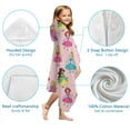 thumbnail image 7 of Pink Princess Pattern Hooded Bath Towel，60"x35" for Ages 3 To 12 Kids, Quick Dry Lightweight Soft Microfiber Hood Beach Towel Cover Up for Kids, 7 of 7
