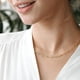 thumbnail image 4 of Collar de estilo para mujer, sencillo y versátil, con clip de metal, cadena de clavícula de acero inoxidable, cadena fina, 4 of 6