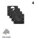 thumbnail image 1 of Kit de reparación de bisagras de gabinete de 4 piezas con orificio, placa de fijación de bisagra de acero inoxidable, 1 of 5