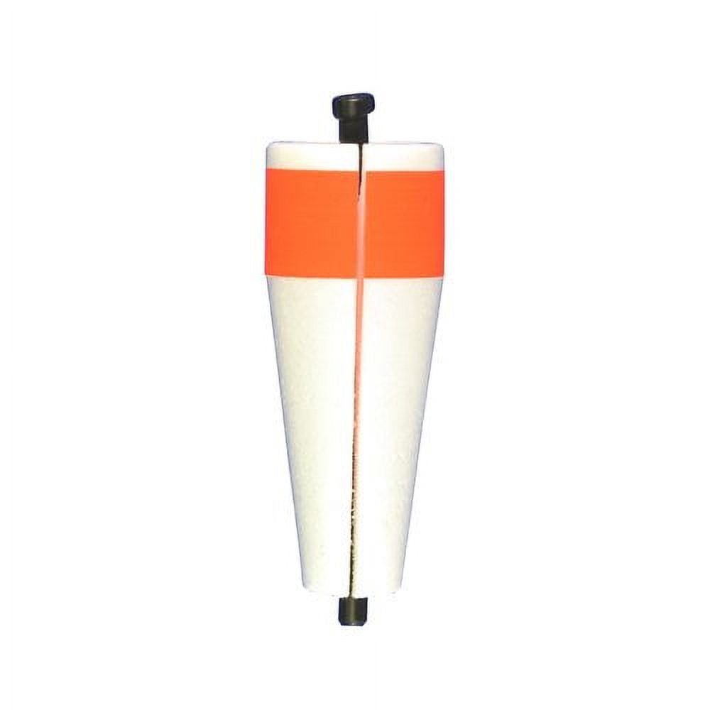 (8 pack) Comal Unweighted Slotted Popping Fishing Float, Red/White, 2-inch