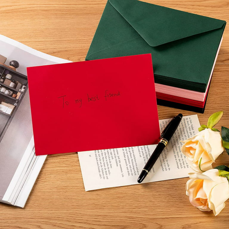 Joyberg 50 Packs 5x7 Envelopes White A7 Envelopes 5x7 Envelopes for Invitations Printable Invitation Envelopes Envelopes Self Seal for Weddings Invita