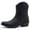 Black, variant on GLOBALWIN Denim Blue Square Toe Cowboy Boots For Women Cowboy Chic Western Boots For Women's Festival Outfits & Nashville Style Size 8M