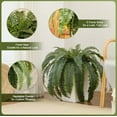 thumbnail image 6 of HZshop 48" Boston Ferns Artificial Outdoor Plants - 33 Fronds UV Resistant Faux Greenery with Taper Planter- Realistic Fake Bushes Front Porch Decor for Garden, Patio, Indoors - Set of 1, VN153, 6 of 9