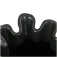 thumbnail image 4 of DecMode 10", 8"H Abstract Tulip Shaped Black Resin Vase, Set of 2, 4 of 12