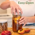 thumbnail image 6 of Mason Jar Vacuum Sealer Kit – Auto-Stop Electric Vacuum Sealer with Reusable Stainless Steel Lids, Compatible with Ball &  Canning Jars. (White Valve), 6 of 8