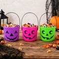 thumbnail image 6 of Halloween Candy Bucket Black Jack O Lantern Pail for Trick Or Treat All Ages Halloween Party Favors Decor 1 Piece, 6 of 6