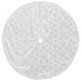 thumbnail image 2 of Northlight 48" Silver and White Snowflakes Christmas Tree Skirt, 2 of 3
