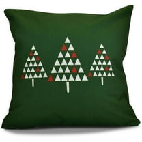 Simply Daisy 16" x 16" Trio of Trees Geometric Print Pillow