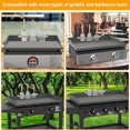 thumbnail image 4 of SUNSIOM Grease Gate Spatula Holder for Blackstone Griddle, 11.8 Inch Metal Mesh Hollow Out Hold Rack BBQ Accessories, 4 of 7