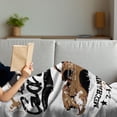 thumbnail image 3 of Cars Soft Flannel Fleece Throw Blanket, Old Garage Mechanical Auto Repairs Truck Company Skull Grunge Display, Cozy Plush for Indoor and Outdoor Use, 70" x 90", Pale Brown Black White, by Ambesonne, 3 of 5
