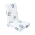 thumbnail image 1 of Funda protectora para silla de cocina y comedor, decoración para bodas Flor gris, 1 of 7